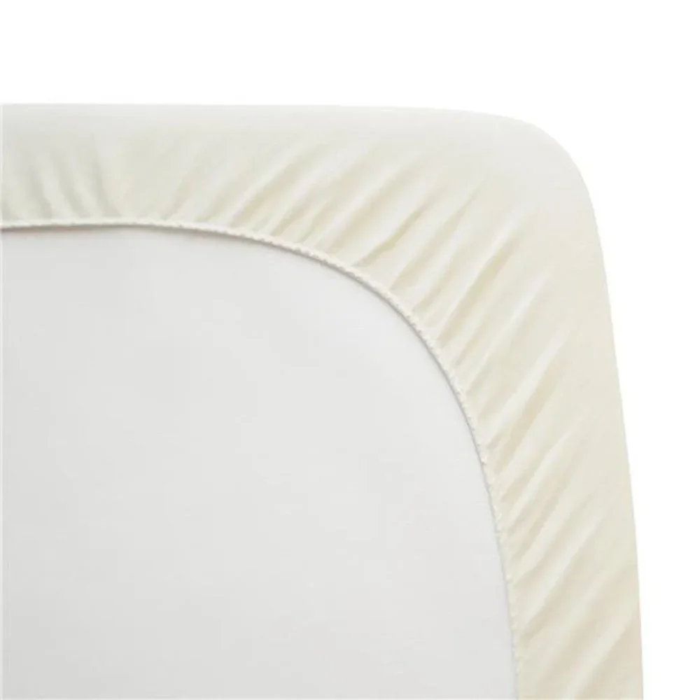 Waterproof Quilted Crib and Toddler Size Fitted Mattress Cover made with Organic